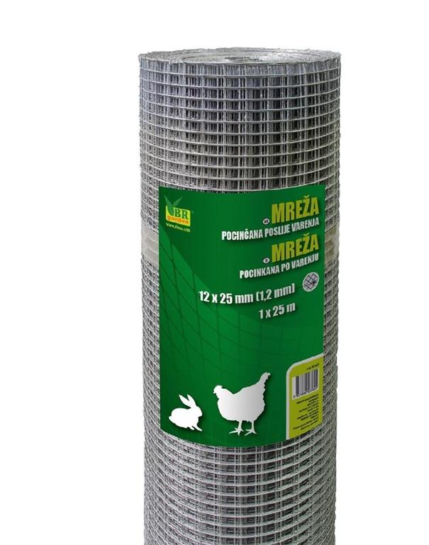 Mreža pocinkana Quadra 12,7 x 12,7 mm