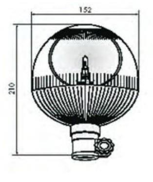 Svetilka rotacijska zgibna 12V
