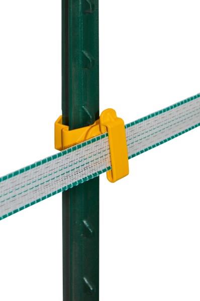 Izolator za trak 50mm T-Post rumen, 25kos