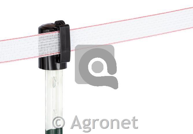 Izolator zgornji T-post črn, 10kos