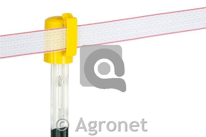 Izolator zgornji T-post rumen, 10kos