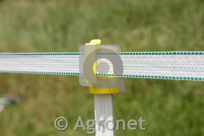 Izolator zgornji T-post rumen, 10kos