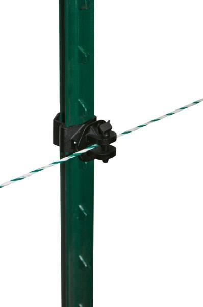 Izolator Pinlock T-Post črn, 25kos
