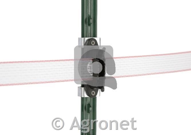 Komplet izolatorjev T-post (4×izolator za trak, 8×sponka)