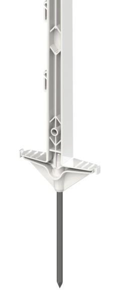 Plastični steber Classic 156 cm z 11 izolatorji bela, 40kos