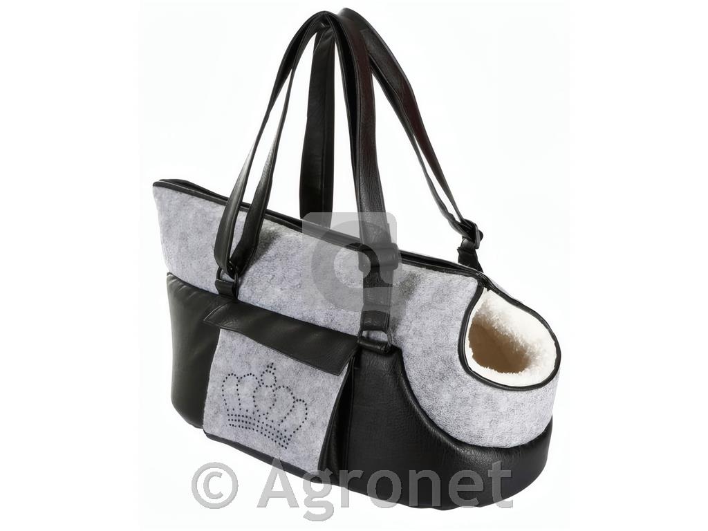 Transportna torba Cdiara 46x23x25cm, svetlo siva/črn