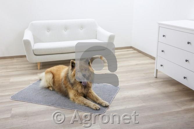Nedrseča termo pasja preproga siva 125x80cm