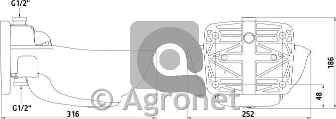 Napajalnik HP20 ogrevan - cev. ventil+kabel 24V/73W