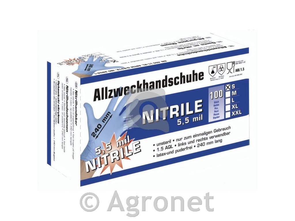 ROKAVICE veterinarske 24cm Nitrile 5,5 L (100kos)