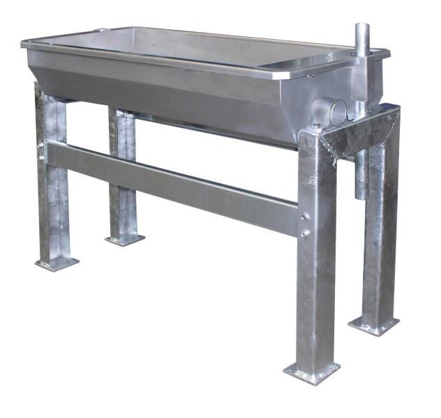 Napajalno korito ogrevano talno prekucno 2m - inox