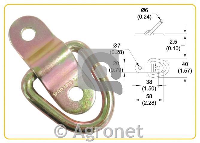 Privez s sponko 58mmx20mm 545kg