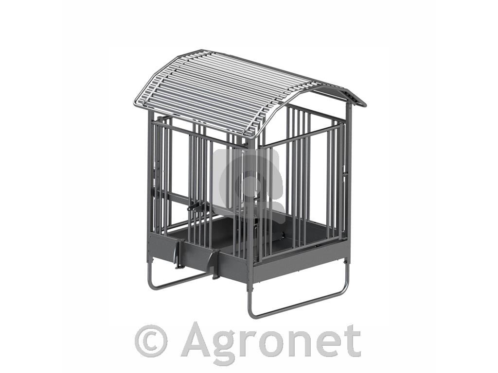 Pašne jasli z varnostno krmno pregrado za konje