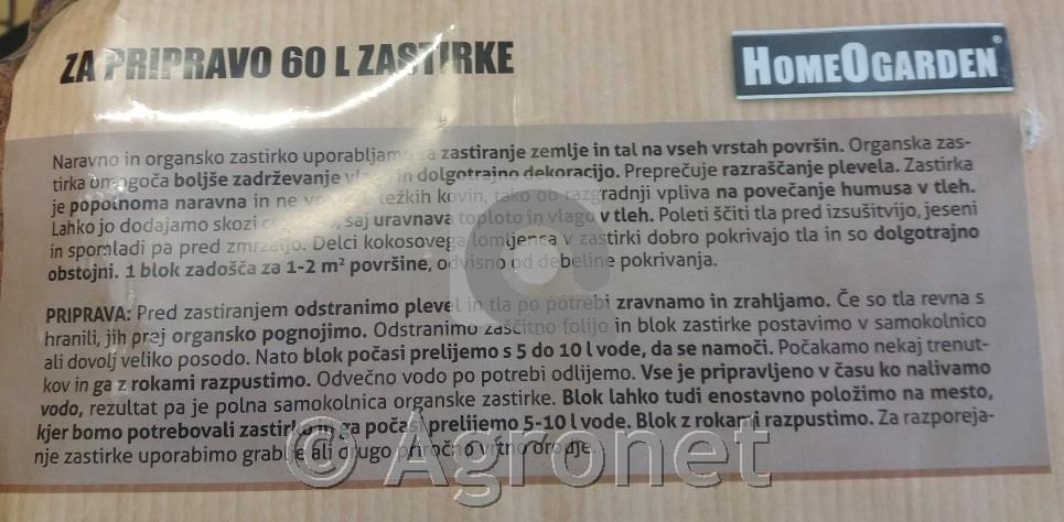 Homeogarden Organska zastirka 60 L