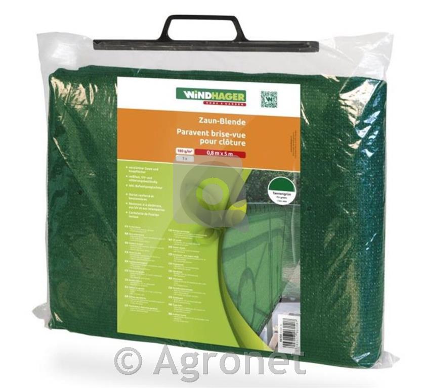 Windhager balkonska ograja Screenex clasic 5 x 0,8m, zelena