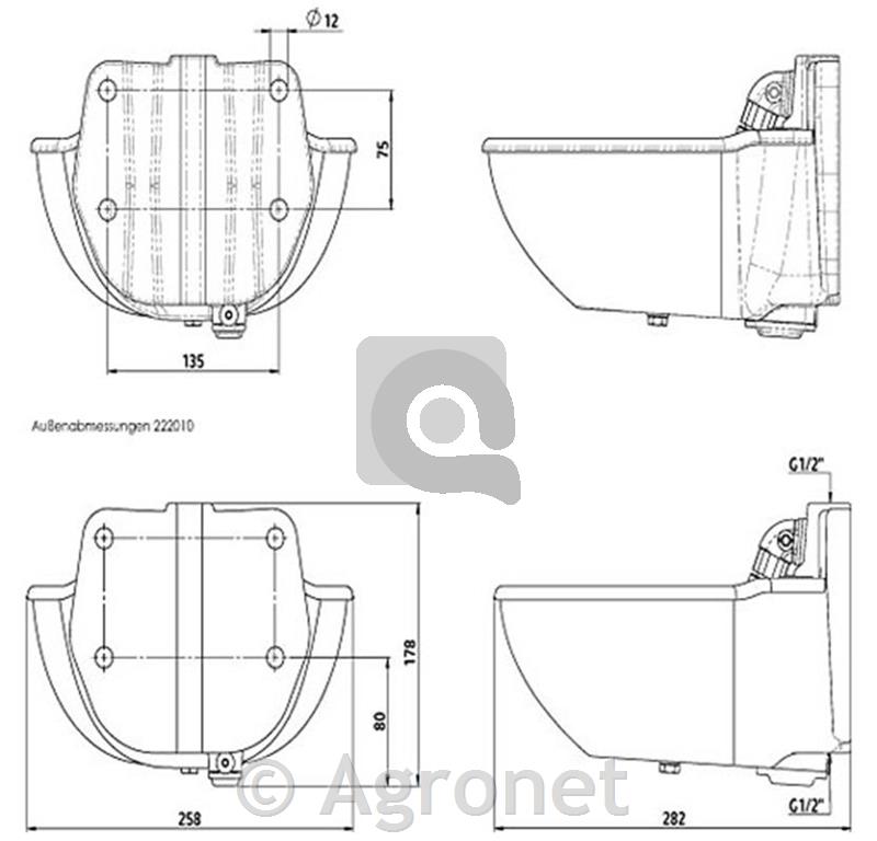 Napajalnik H10 ogrevan, s cevnim ventilom 50W