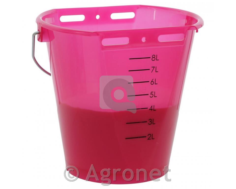 Vedro za napajanje telet brez dude - prozoren pink