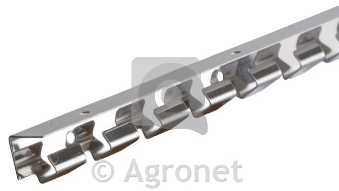 Nihajno vodilo za PVC trak inox