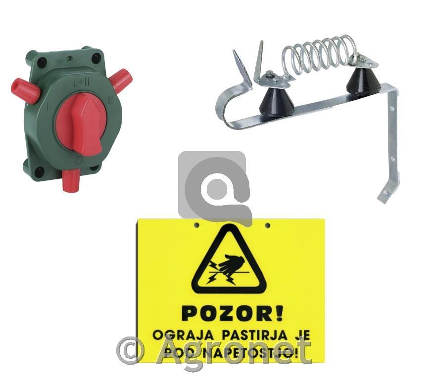 Stikala, protistrelna zaščita, opozorilne table