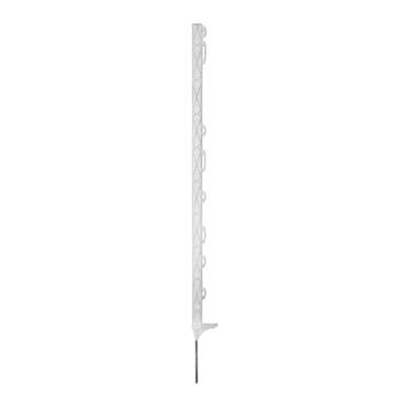 Palica enojna Titan 110cm z 8 izolatorji bela, 5kos