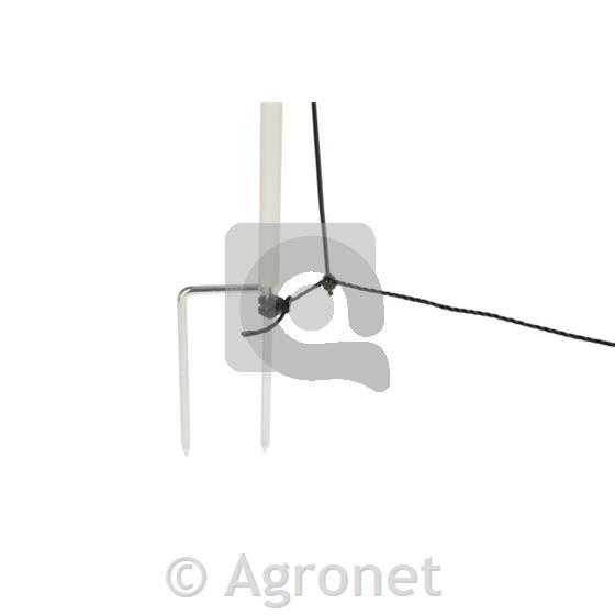 Palica za mrežo (dvojna konica) bela 90cm