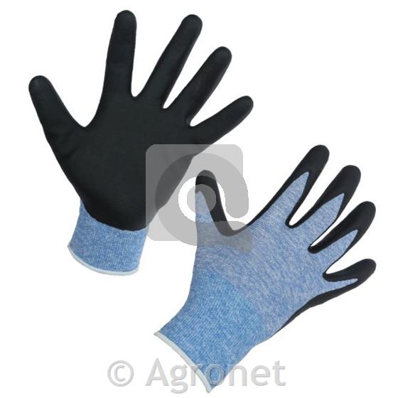 Handschuh ThinkGreen Expert blau, Nitrilschaum Gr. 8/M